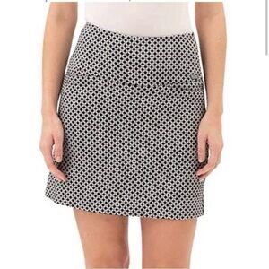 S.C & CO Sportswear Women's Black Tummy Control Skirt Skort Pockets Size Small